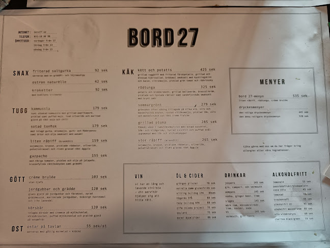 Bord 27 - Göteborg