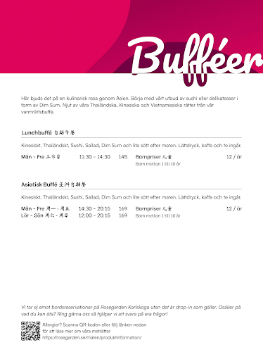 Opinii despre Rosegarden, Karlskoga în Karlskoga - Gastronomi och hotellverksamhet