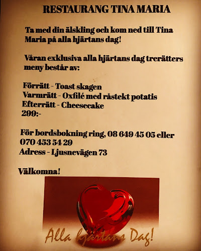 Opinii despre Tina Maria în Bagarmossen - Gastronomi och hotellverksamhet