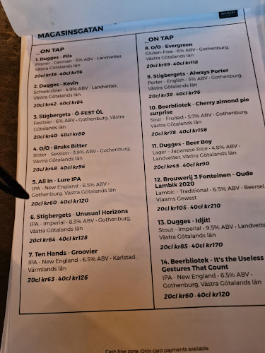 Brewers Beer Bar Magasinsgatan Open Times