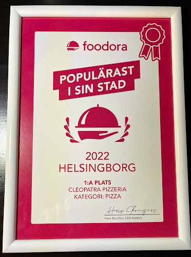Opinii despre Pizzeria Cleopatra Helsingborg în Helsingborg - Gastronomi och hotellverksamhet