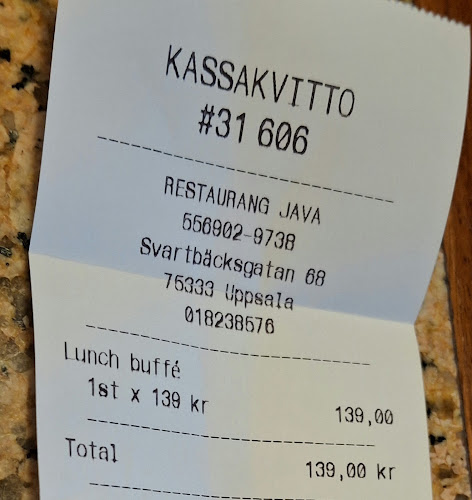 Java - Gastronomi och hotellverksamhet