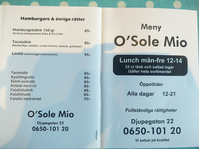 Pizzeria O Sole Mio - Hudiksvall