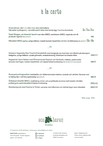 Opinii despre Ecobaren în Stockholm - Gastronomi och hotellverksamhet