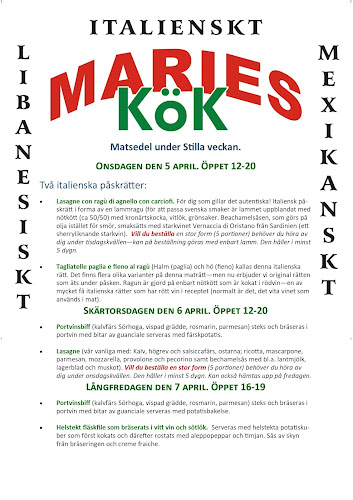 Opinii despre Maries Kök în Hudiksvall - Gastronomi och hotellverksamhet