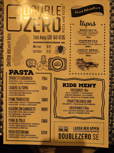 Opinii despre Double Zero în Göteborg - Gastronomi och hotellverksamhet