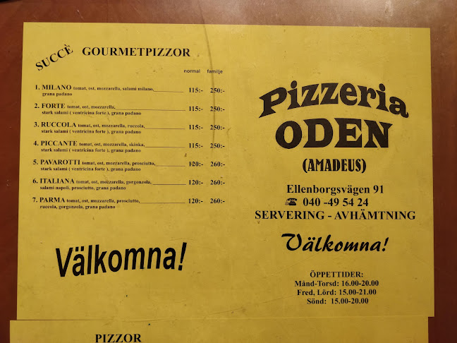 Opinii despre Pizzeria Oden în Malmö - Gastronomi och hotellverksamhet