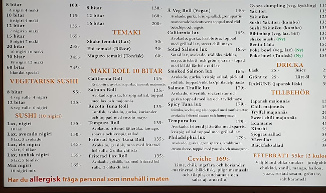 Å Sushi Blåsut