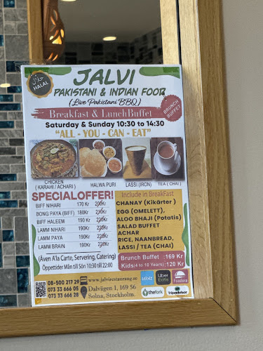 JALVI Indian Food Open Times