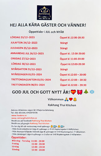 Opinii despre Rakhang Thai Kitchen Göteborg în Göteborg - Gastronomi och hotellverksamhet