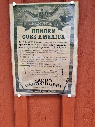 Opinii despre Väddö Gårdsmejeri - Gårdsbutik & Café în Väddö - Gastronomi och hotellverksamhet