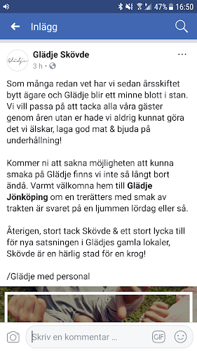 Glädje Restaurang & Bar Phone number