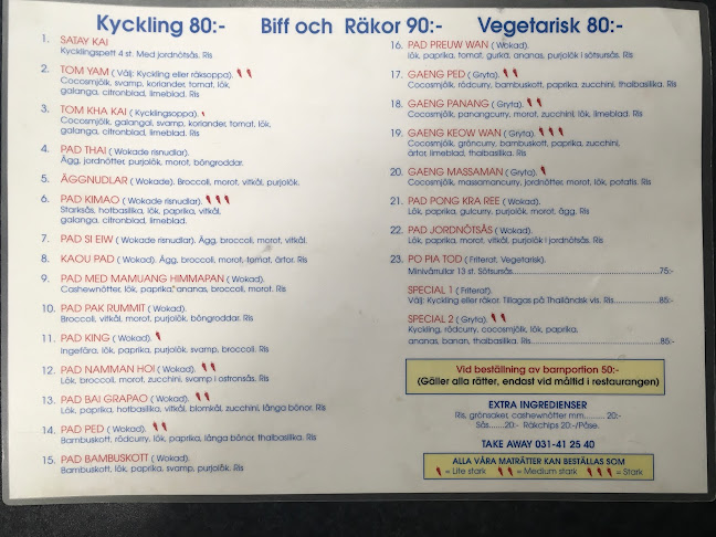 Opinii despre Thims Thaikök în Göteborg - Gastronomi och hotellverksamhet