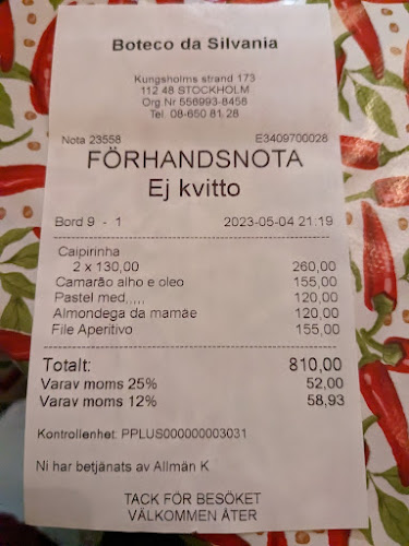 Boteco Da Silvania - Stockholm