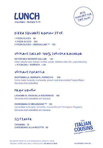 Reviews of THE ITALIAN COUSINS in Stockholm - Gastronomi och hotellverksamhet